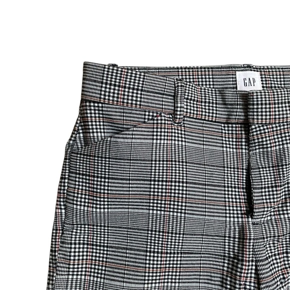 Gap Signature Skinny Ankle Pants Size 4 Plaid Check Stretch Work Trousers - Picture 2 of 11